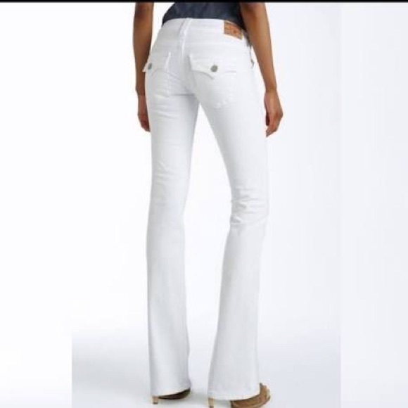 True Religion Denim - True Religion Becky Boot Cut White Jeans